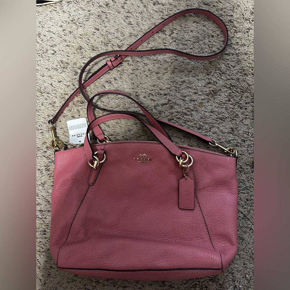 Coach F31077 Small Kelsey Satchel Pebble Leather Vintage Pink